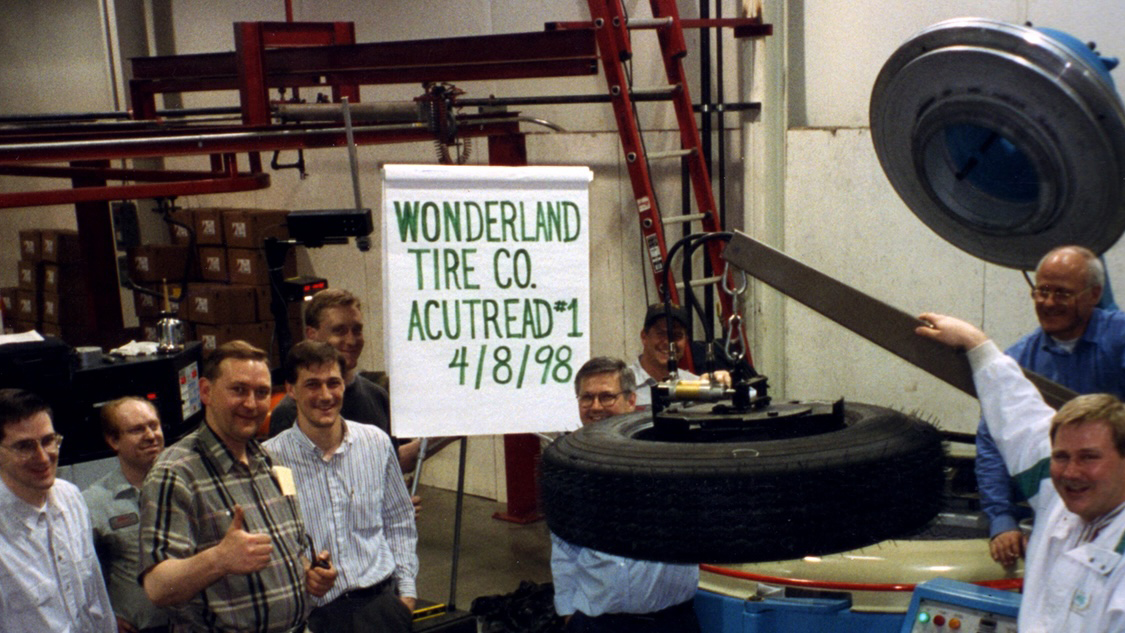 Wonderland manufactured their first AcuTread Tire in 1998 at their plant in Moline, Michigan.